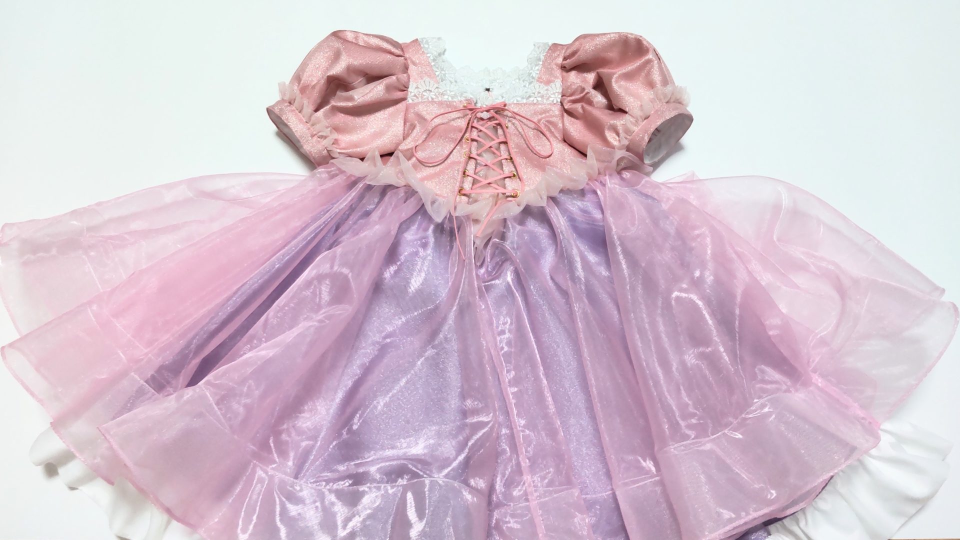 子供服】ラプンツェル風のドレスを作ってみた【無料型紙Size:90〜120