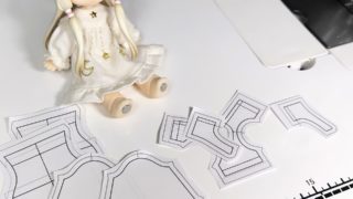 【1/12ドール服】UFdollアニマルボディの服を作る②